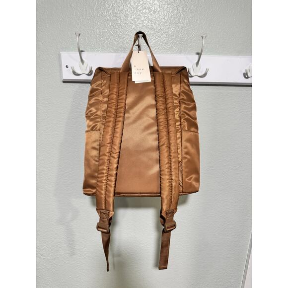 A New Day Camel Color Backpack with Padded Straps - Picture 2 of 12